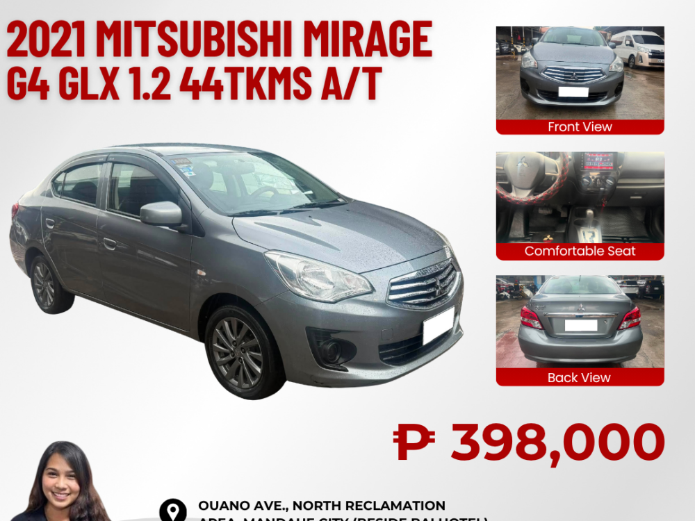 2021 MITSUBISHI MIRAGE G4 1.2 GLX AUTOMATIC TRANSMISSION 44TKM ONLY