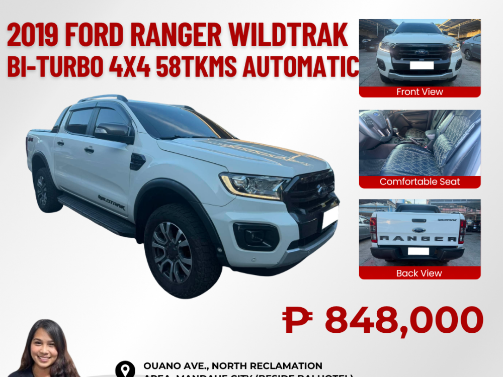 2019 FORD RANGER WILDTRAK 2.0 BI-TURBO 4X4 AUTOMATIC TRANSMISSION 58TKM ONLY