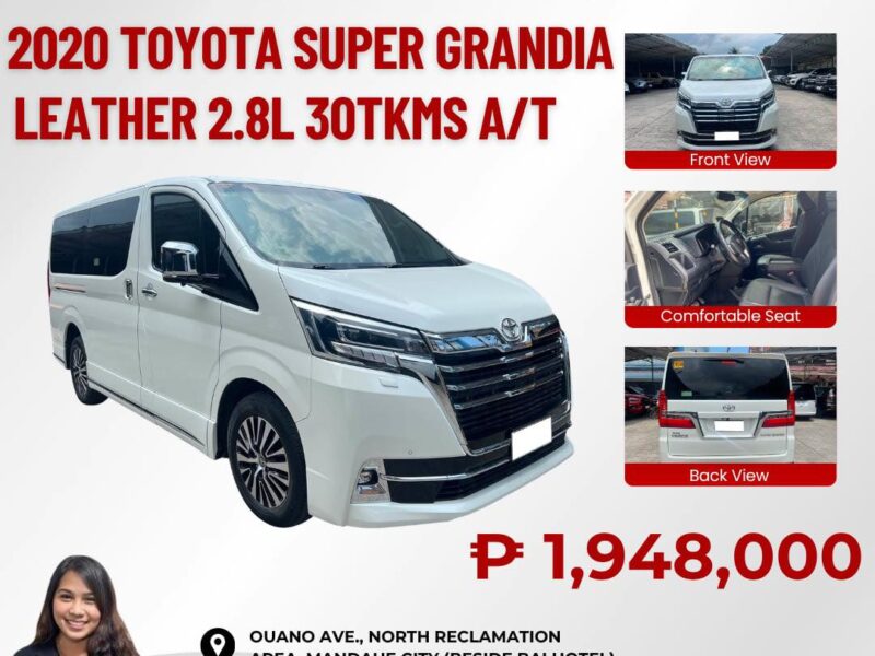 2020 TOYOTA HIACE SUPER GRANDIA LEATHER 2.8L DIESEL AUTOMATIC TRANSMISSION 30TKMS ONLY!!!