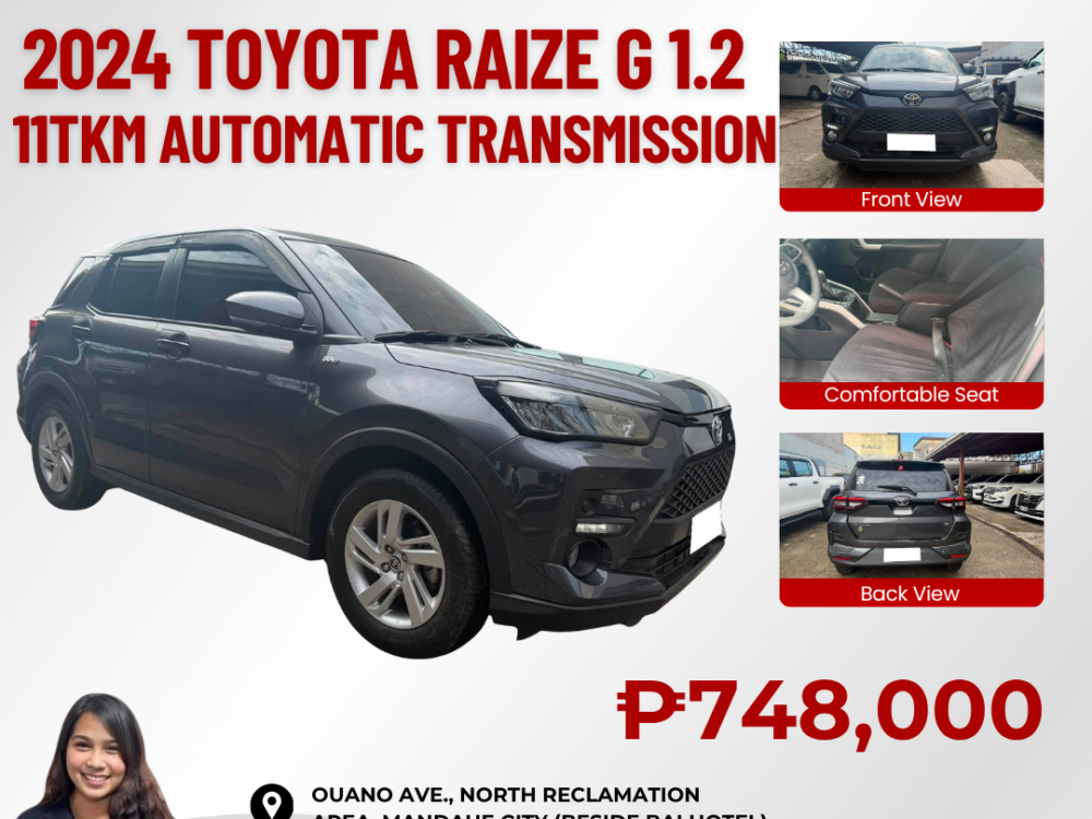 2024 TOYOTA RAIZE G 1.2 AUTOMATIC TRANSMISSION 11TKM ONLY!!!