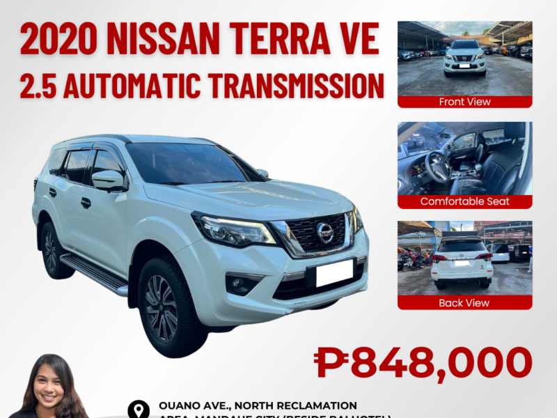 2020 NISSAN TERRA VE 2.5 AUTOMATIC TRANSMISSION