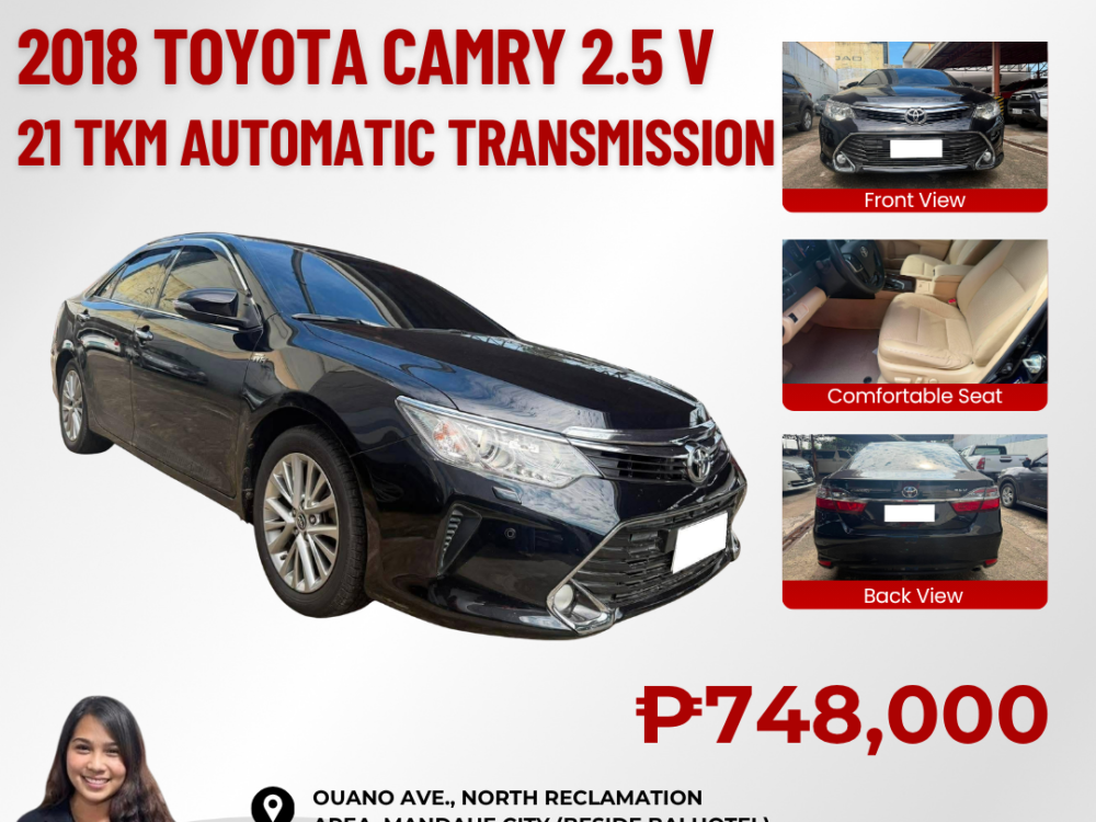 2018 TOYOTA CAMRY 2.5 V AUTOMATIC TRANSMISSION 21TKM ONLY!!!