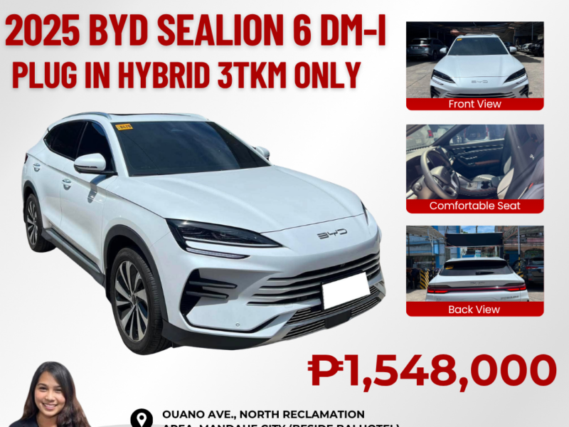 2025 BYD SEALION 6 DM-i PLUG IN HYBRID 3TKM ONLY!!!!!