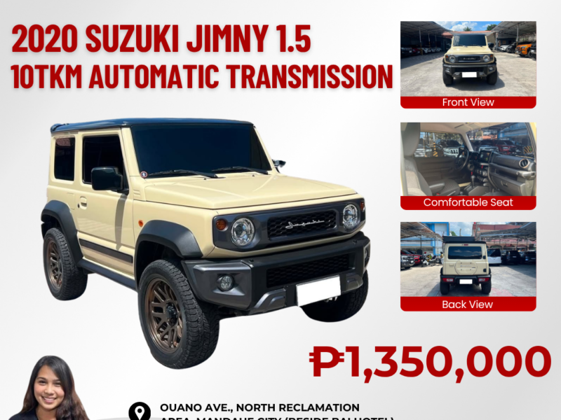 2020 SUZUKI JIMNY 1.5 AUTOMATIC TRANSMISSION 10TKM ONLY!!!