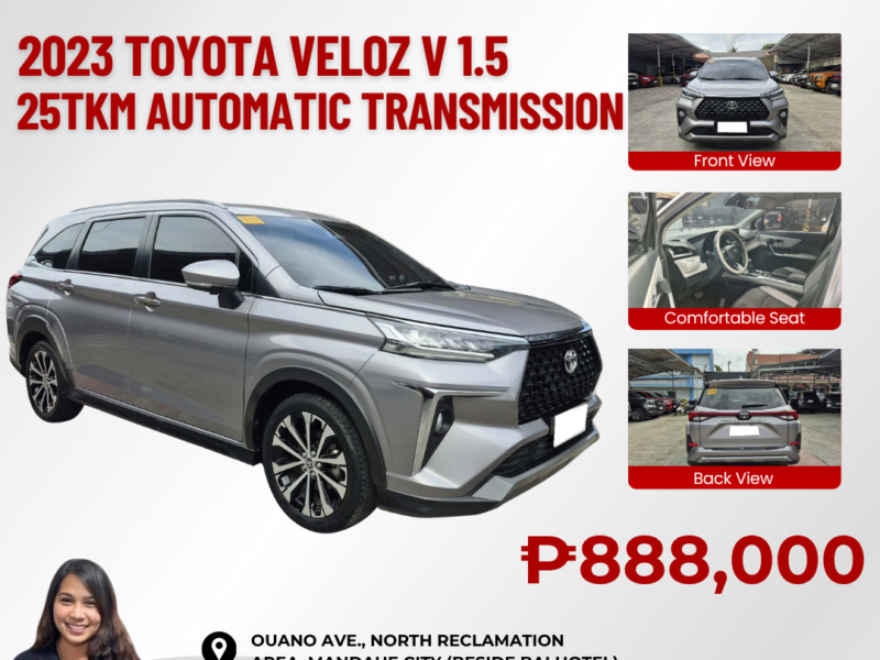 2023 TOYOTA VELOZ V 1.5 AUTOMATIC TRANSMISSION 25TKM ONLY!!!