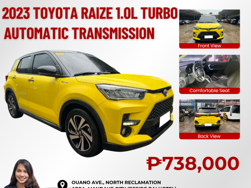 2023 TOYOTA RAIZE 1.0L TURBO AUTOMATIC TRANSMISSION