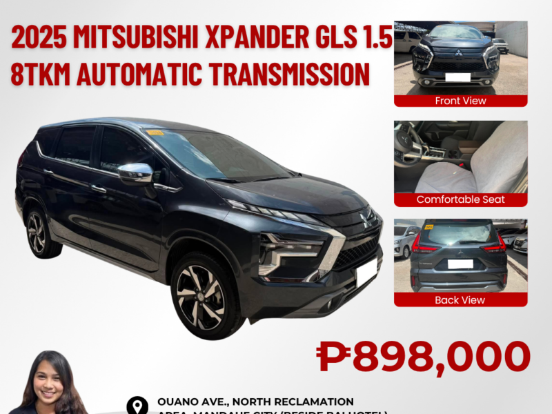 2025 MITSUBISHI XPANDER GLS 1.5 AUTOMATIC TRANSMISSION 8TKM ONLY!!