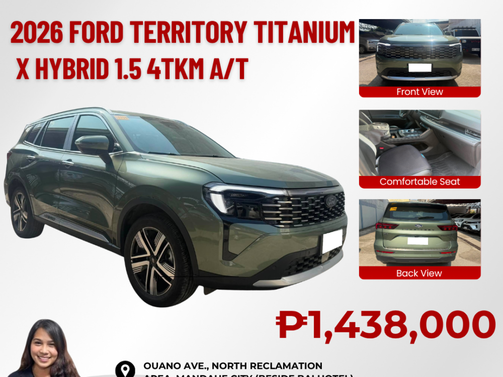 2026 FORD TERRITORY TITANIUM X HYBRID 1.5 AUTOMATIC TRANSMISSION 4TKM ONLY!!!