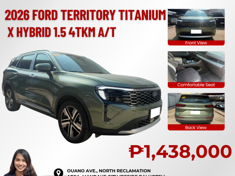 2026 FORD TERRITORY TITANIUM X HYBRID 1.5 AUTOMATIC TRANSMISSION 4TKM ONLY!!!