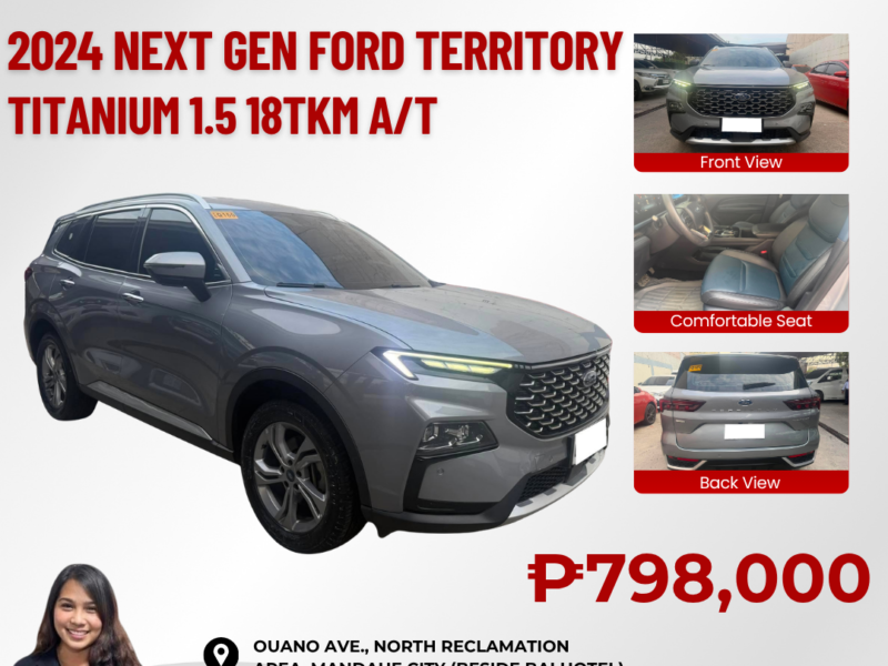 2024 NEXT GEN FORD TERRITORY TITANIUM 1.5 AUTOMATIC TRANSMISSION 18TKM ONLY!!!