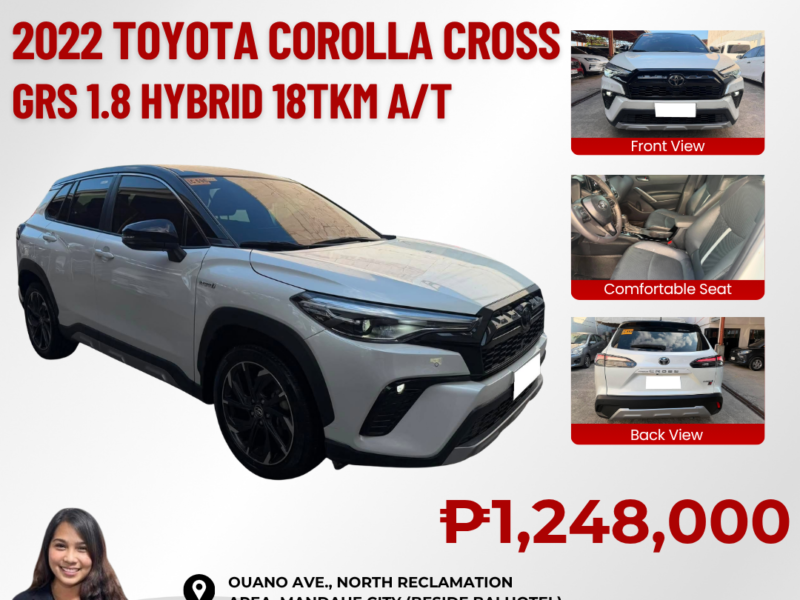 2022 TOYOTA COROLLA CROSS GRS 1.8 HYBRID AUTOMATIC TRANSMISSION 18TKM ONLY!!