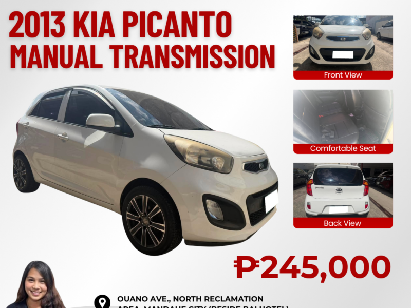 2013 KIA PICANTO MANUAL TRANSMISSION