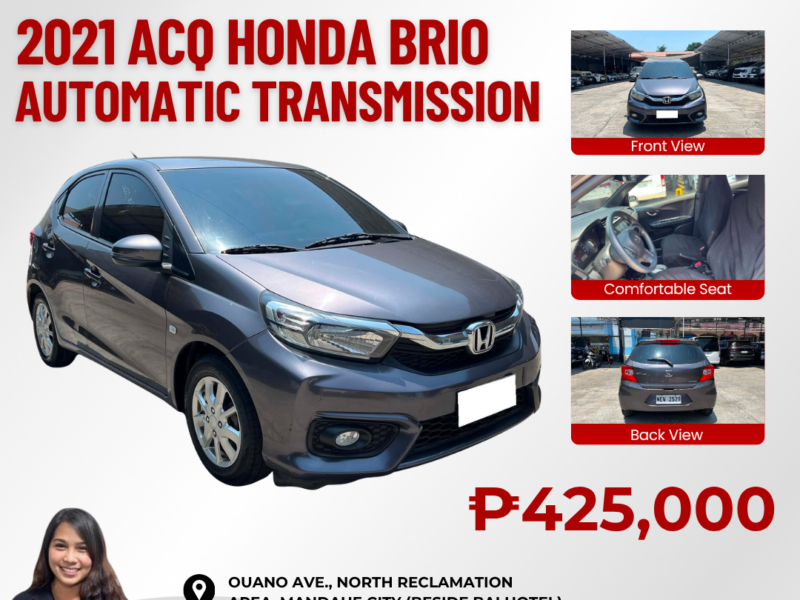 2021 ACQ HONDA BRIO AUTOMATIC TRANSMISSION