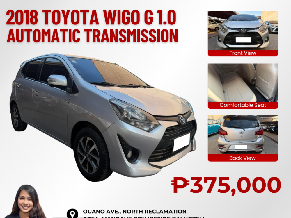 2018 TOYOTA WIGO G 1.0 AUTOMATIC TRANSMISSION