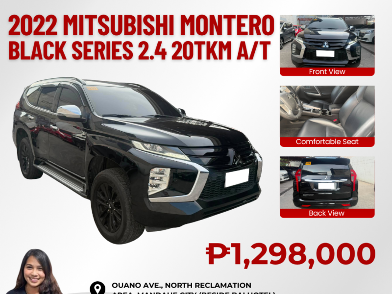 2022 MITSUBISHI MONTERO BLACK SERIES 2.4 AUTOMATIC TRANSMISSION 20TKM ONLY!!!