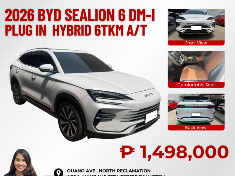 2026 BYD SEALION 6 DM-i PLUG-IN HYBRID AUTOMATIC TRANSMISSION 6TKM ONLY!!